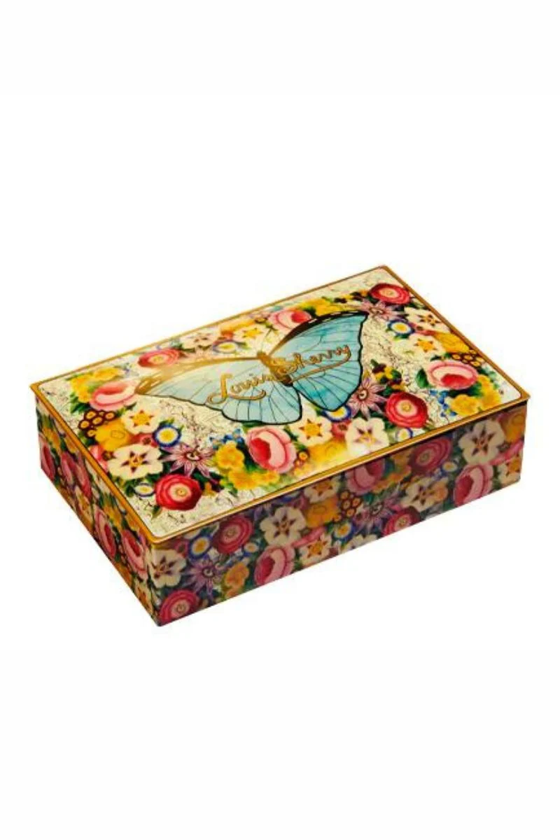 Louis Sherry 12-Piece Chocolate Tin John Derian Butterfly