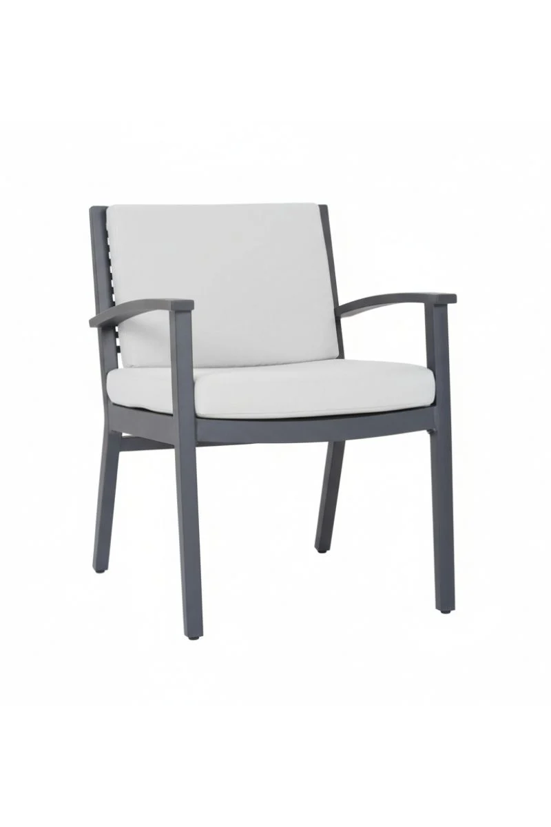 Alfresco Ramblas Dining Arm Chair with Cushion Raven - Image 2