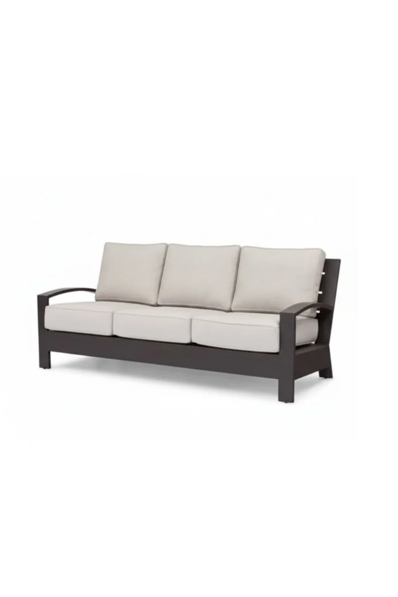 Alfresco Santa Barbara Sofa with Cushion Sunbrella Cast Silver - Image 2