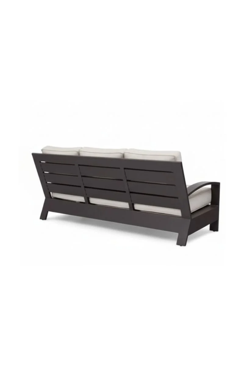 Alfresco Santa Barbara Sofa with Cushion Sunbrella Cast Silver - Image 3