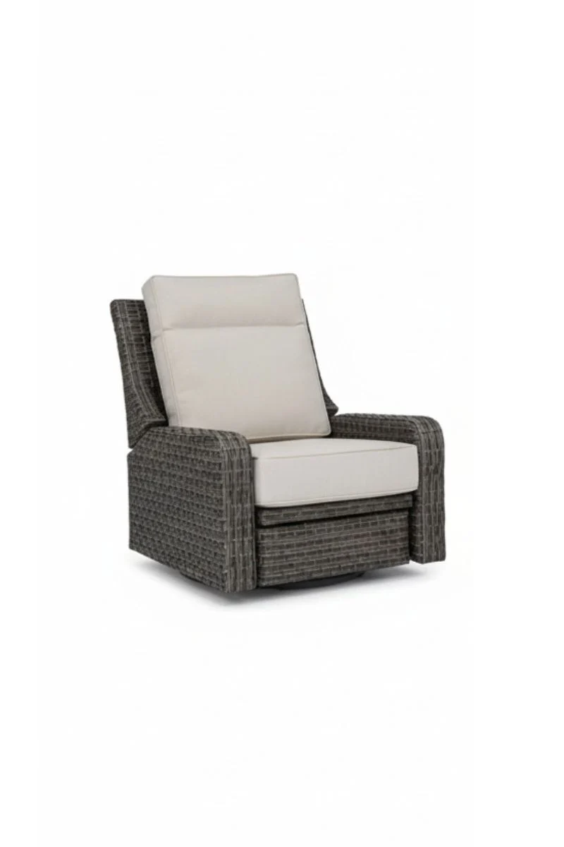 Alfresco Skytop Recliner Lounge Chair with Cushion Sunbrella Cast Silver - Image 2
