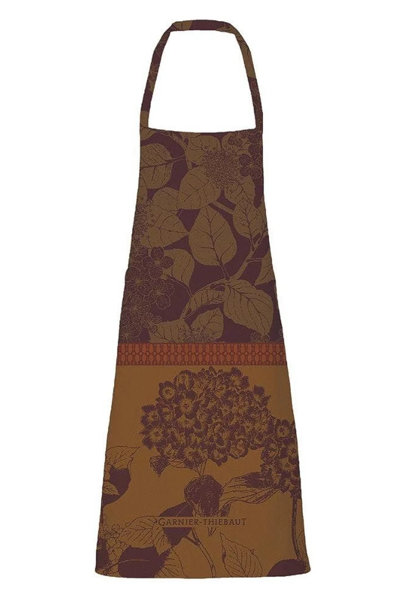 Garnier-Thiebaut Hortensias Apron No Pocket 29"x34" Rouille