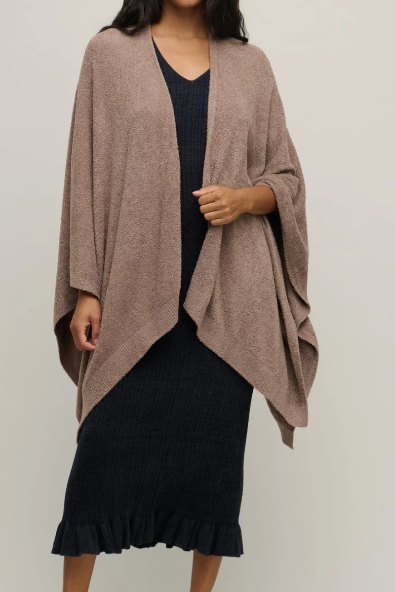 Barefoot Dreams CozyChic Lite Weekend Wrap Sable