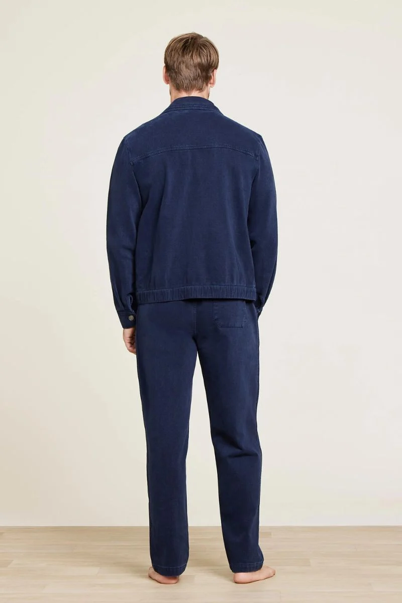 Barefoot Dreams Mc Men's Brushed Twill Jacket Extra Large Indigo - Image 3