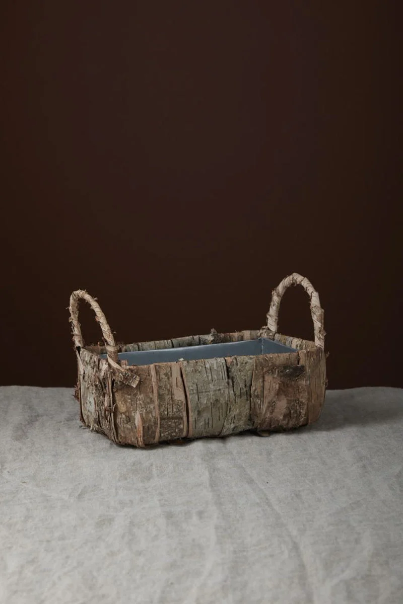Banded Birch Basket 10.25"