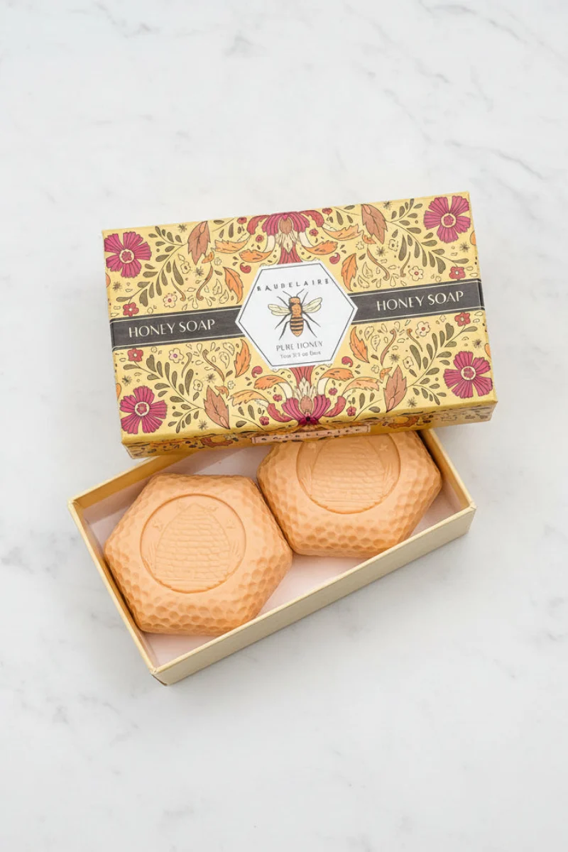 Baudelaire Pure Honey Soap 2-Bar Gift Box