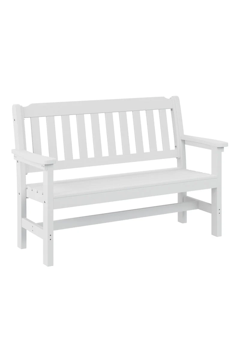 Berlin Gardens Garden Bench White 56"