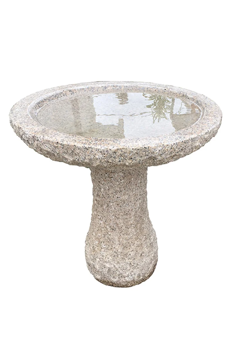 Lotus Bird Bath Round Natural