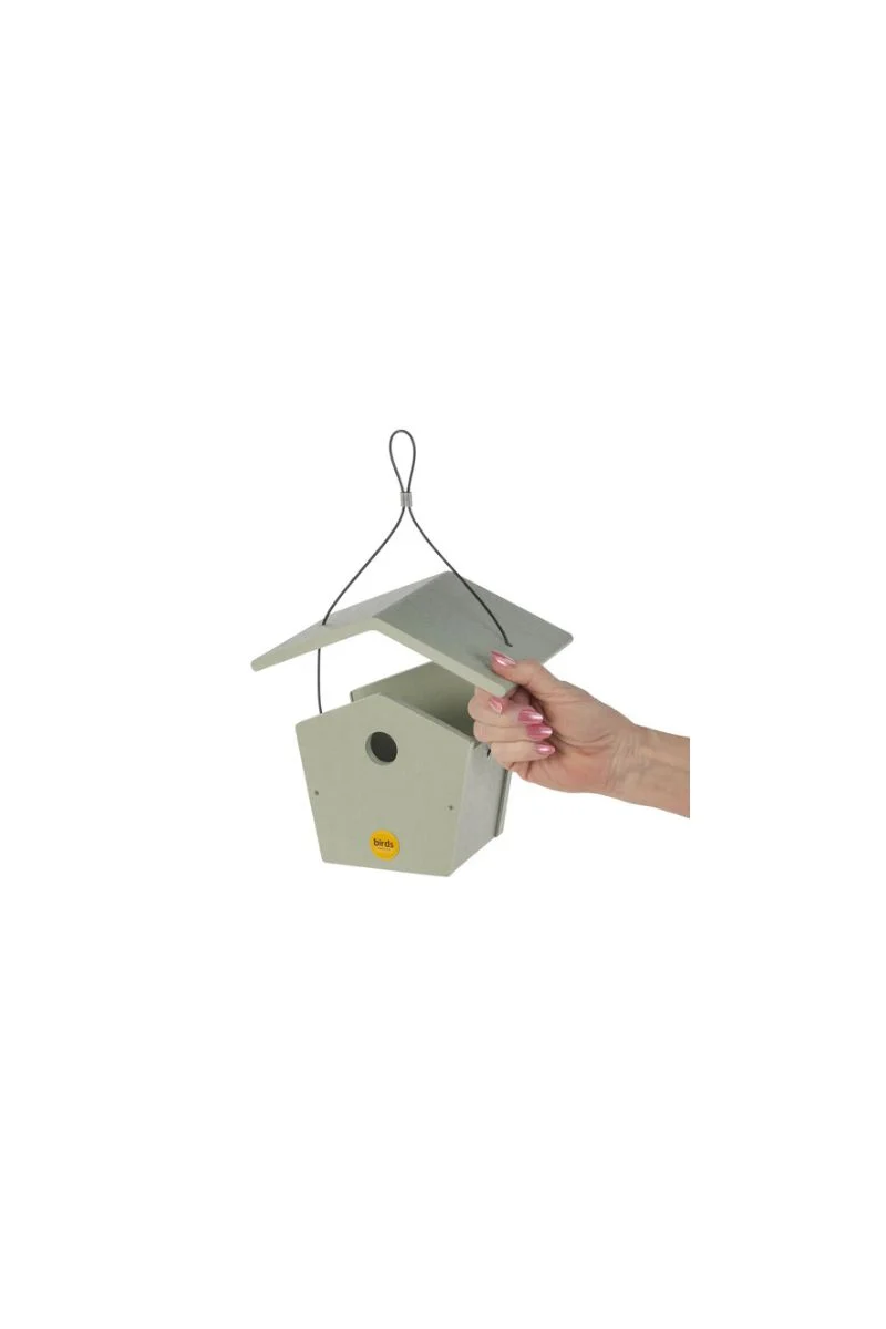 Birds Choice Recycled Plastic Wren House Sage Green - Image 2