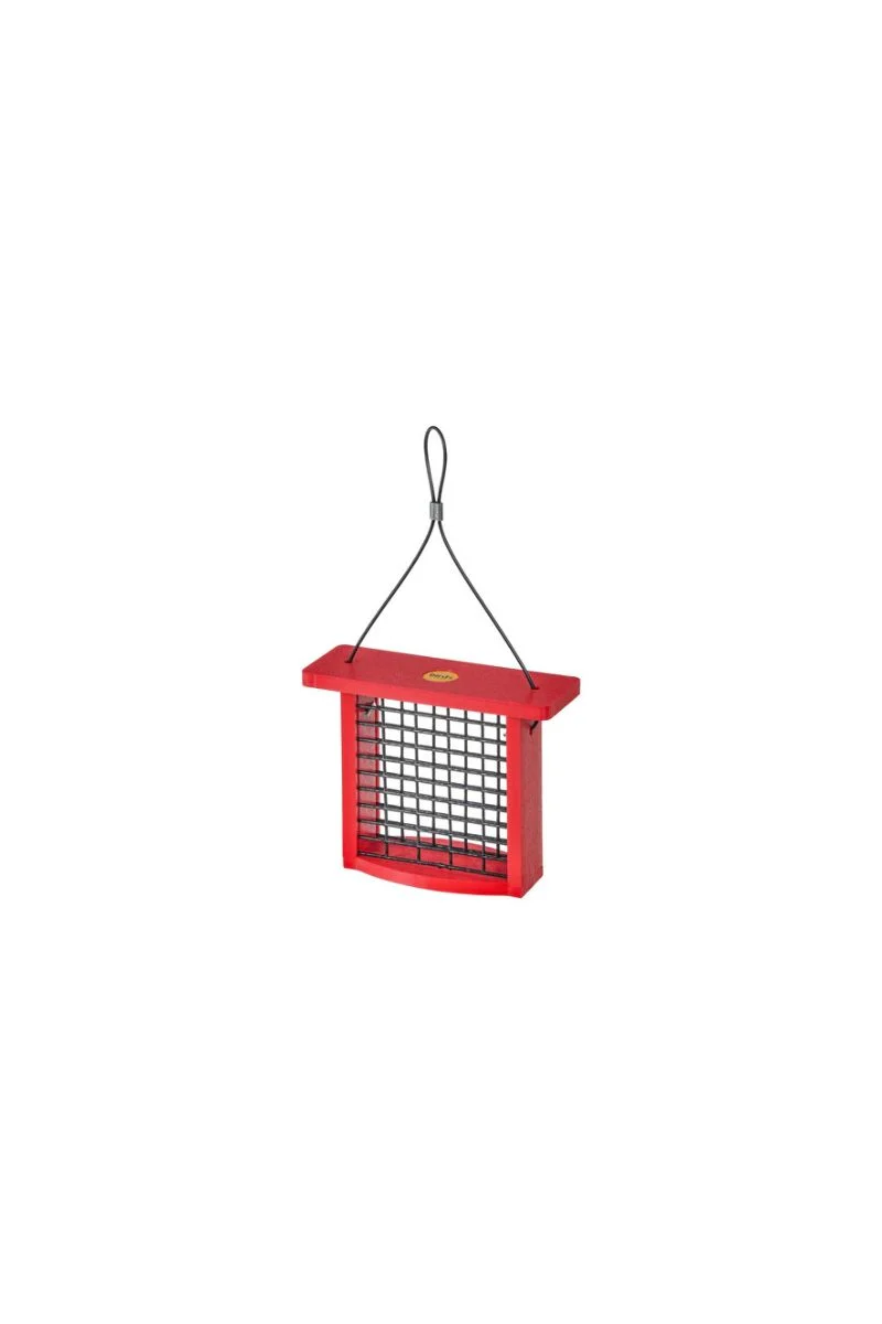 Birds Choice Suet Feeder Recycled Plastic Red - Image 2