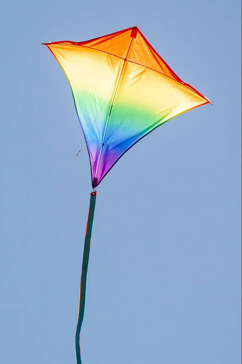Blended Rainbow Diamond Kite 30"