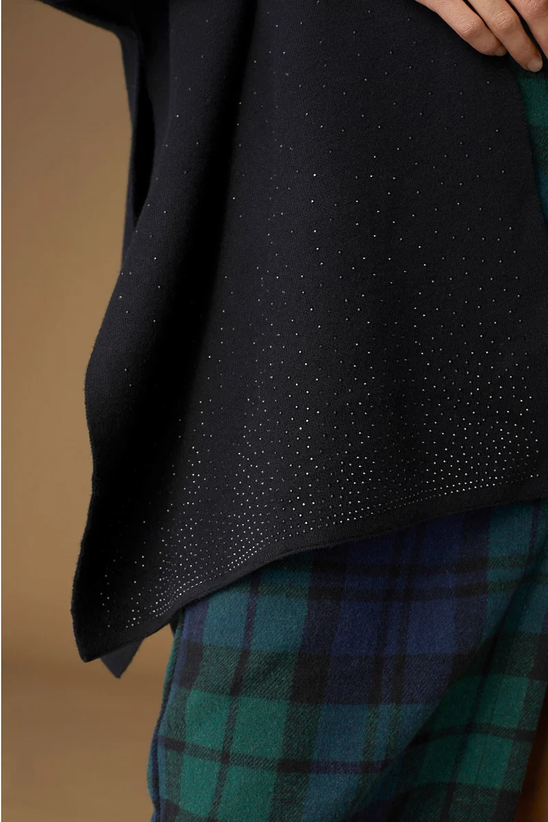 Blythe Cardi Wrap with Sparkles Black - Image 2