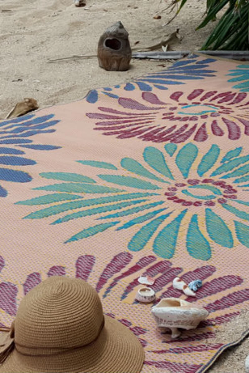 Border Concepts Daisy Outdoor 4'x6' Mat Violet - Image 2