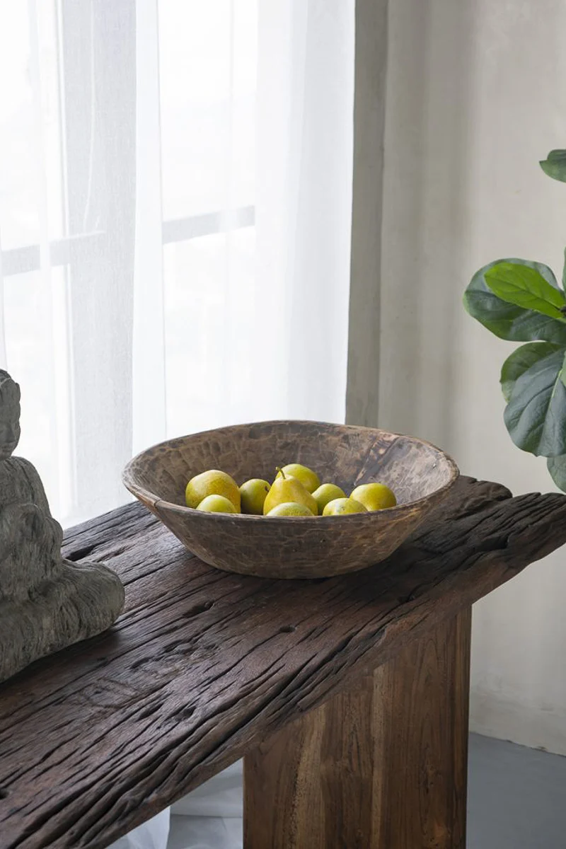 Antique Wooden Bowl Medium