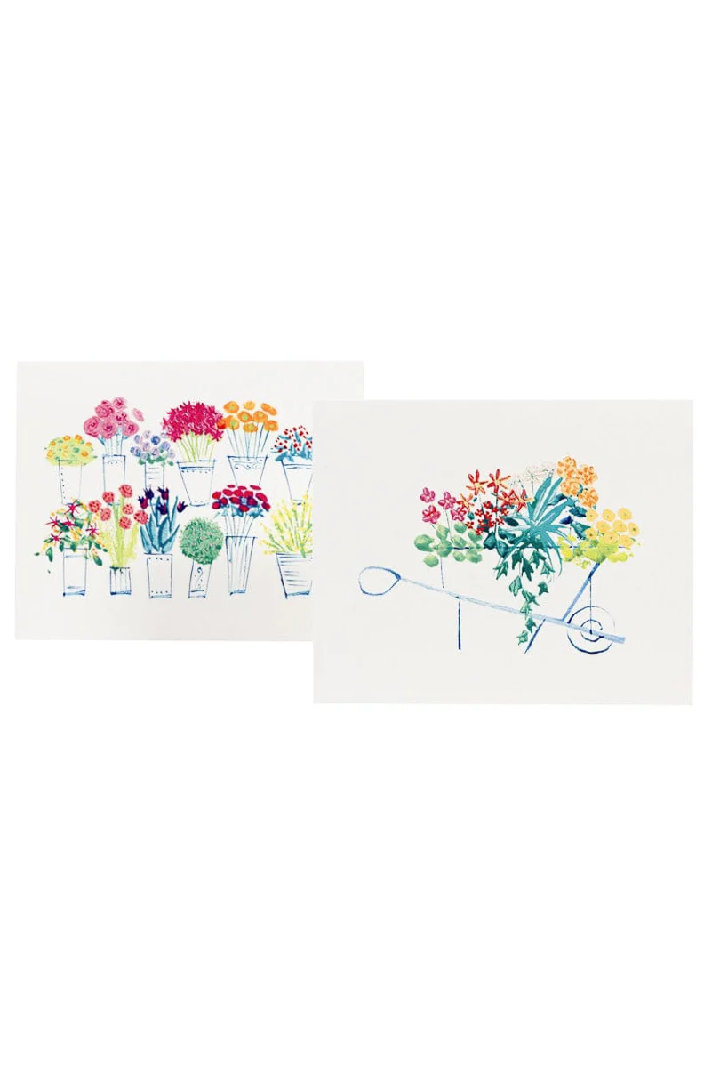 Caspari Flower Market Note Cards