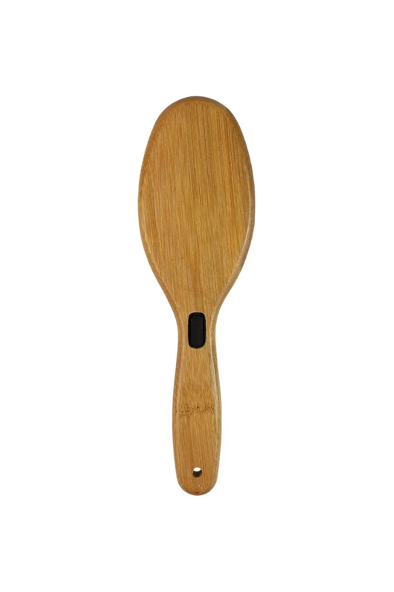 Bamboo Groom Oval Pin Brush with Stainless Steel Pins Large - Image 3