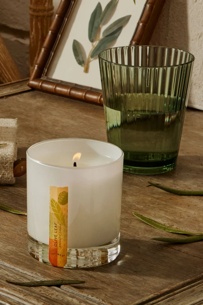 Thymes Olive Leaf Candle
