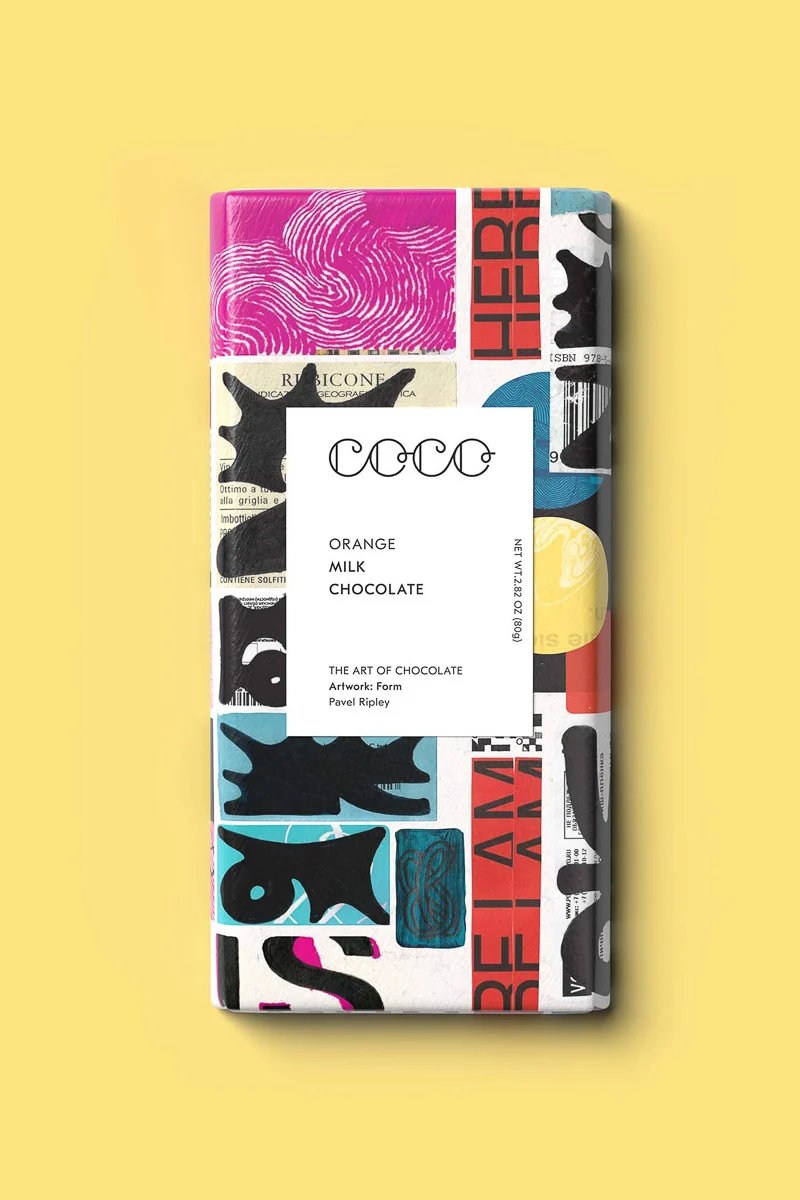 COCO Chocolatier Orange Milk Chocolate Bar - Image 2