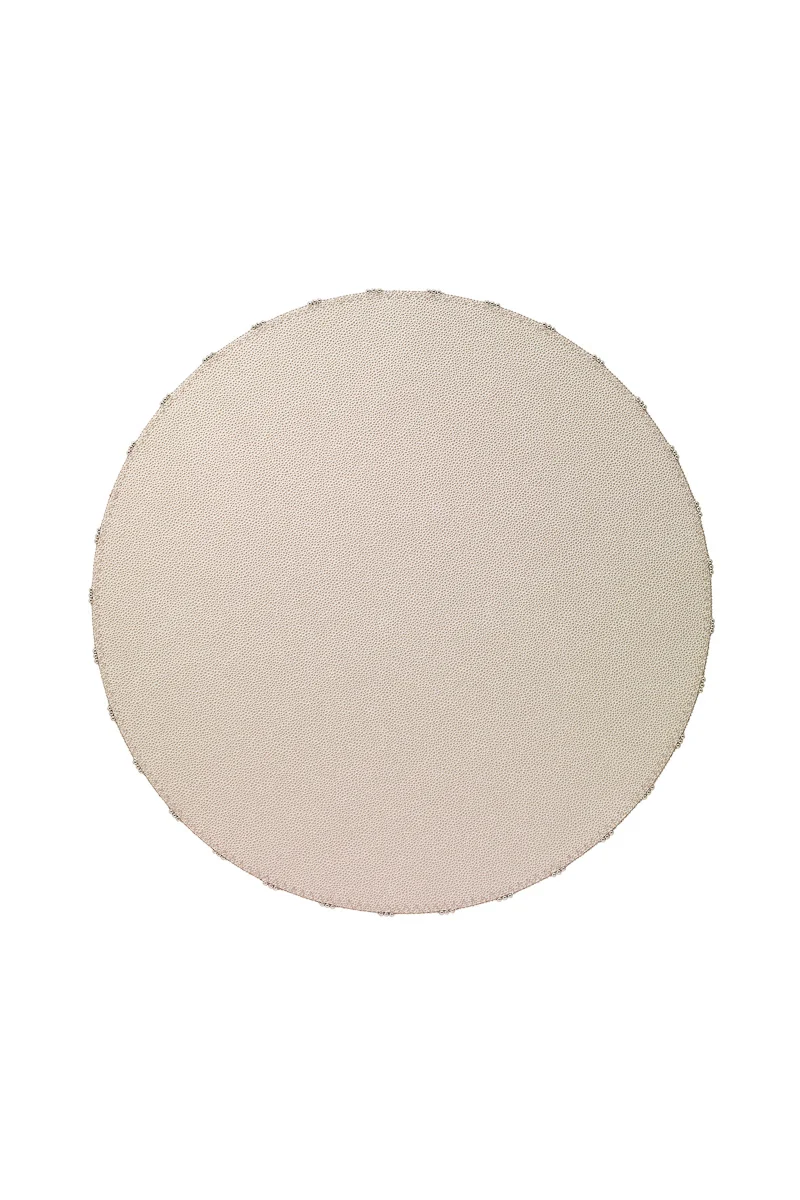 Bodrum Charm Placemat 16"Round Pearl