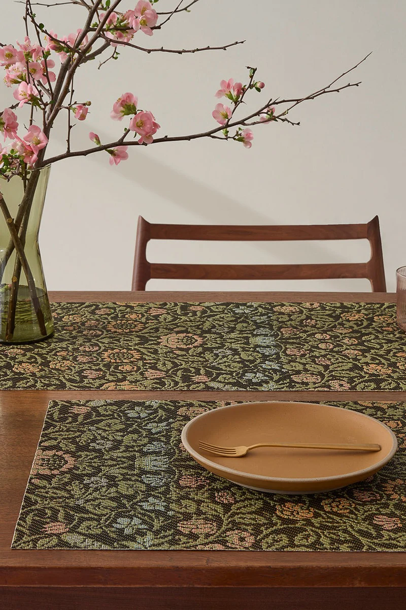 Chilewich William Morris Placemat Rectangle 14"x19" Dark Multi