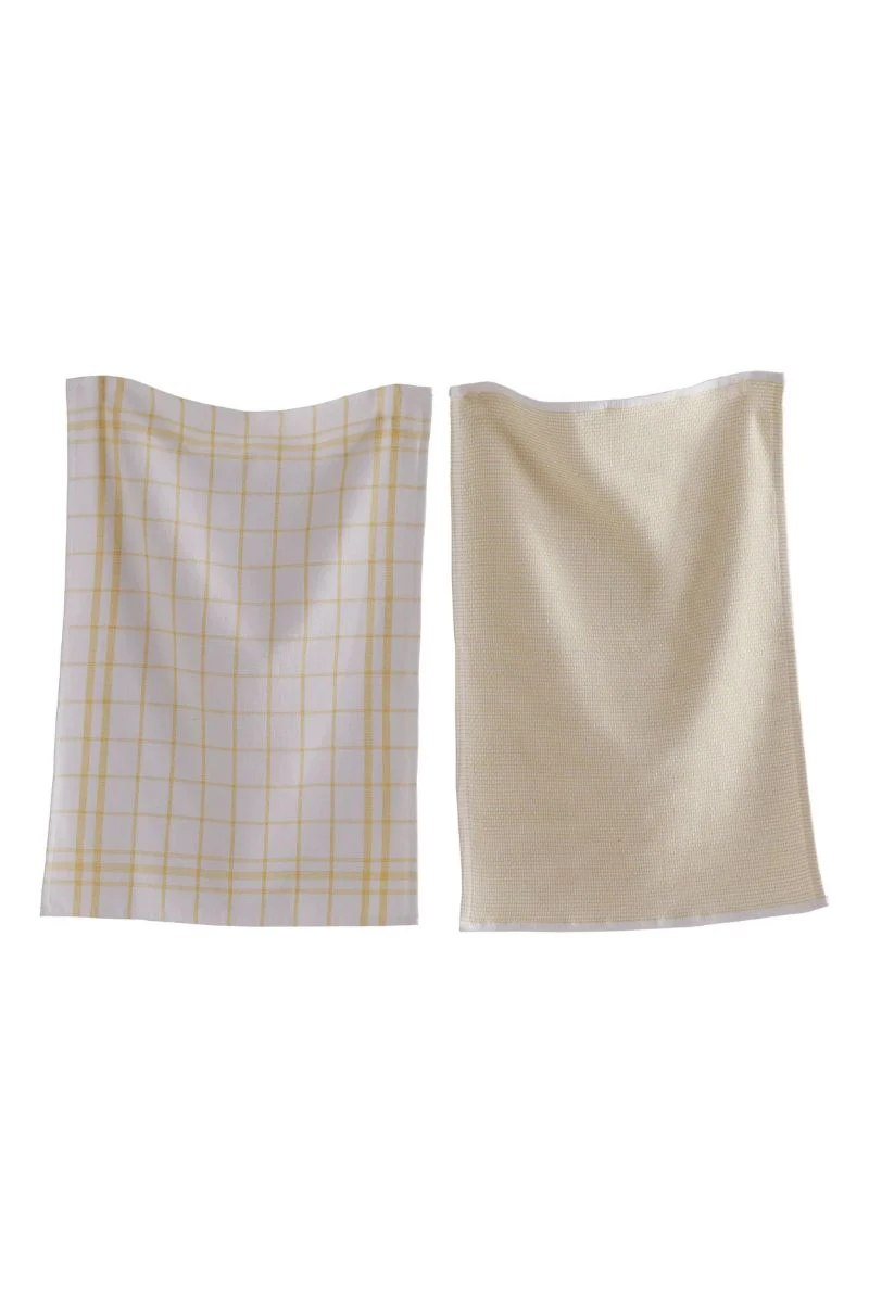 Classic Terry Dishtowel Set of 2 Yellow