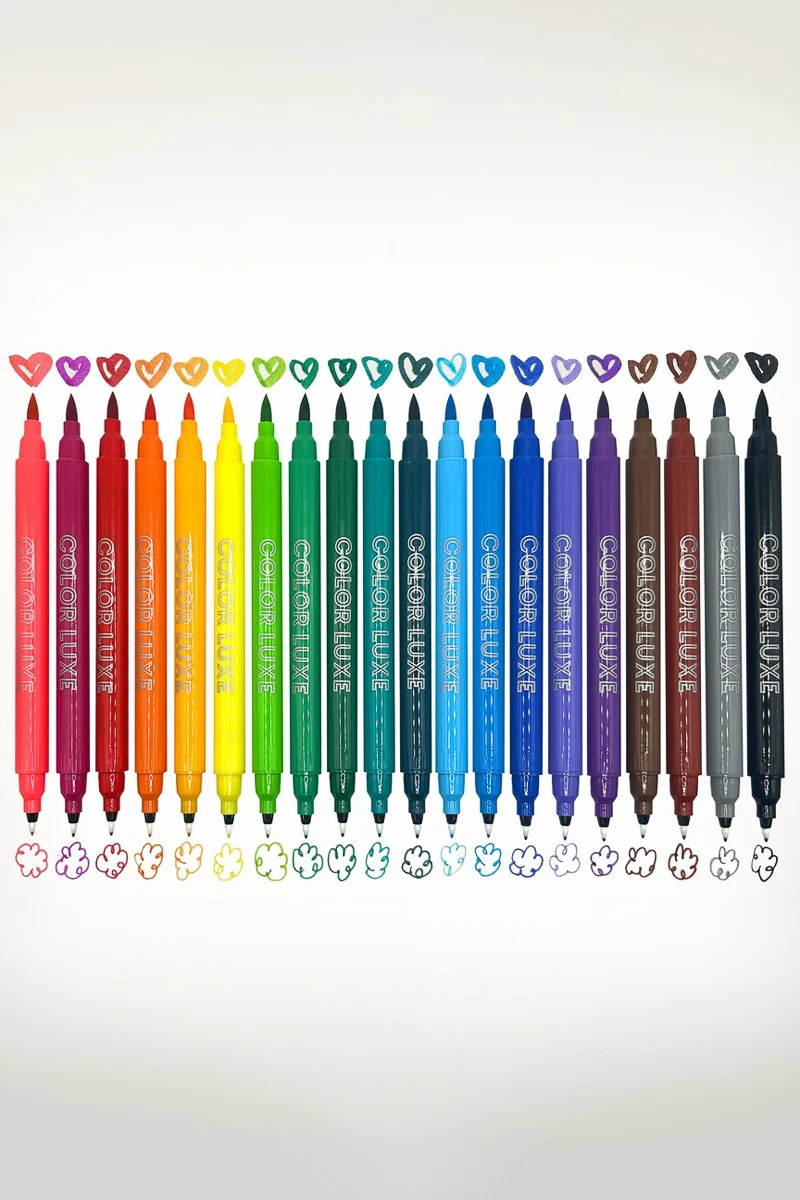 OOLY Color Luxe Double-Ended Markers Set of 20