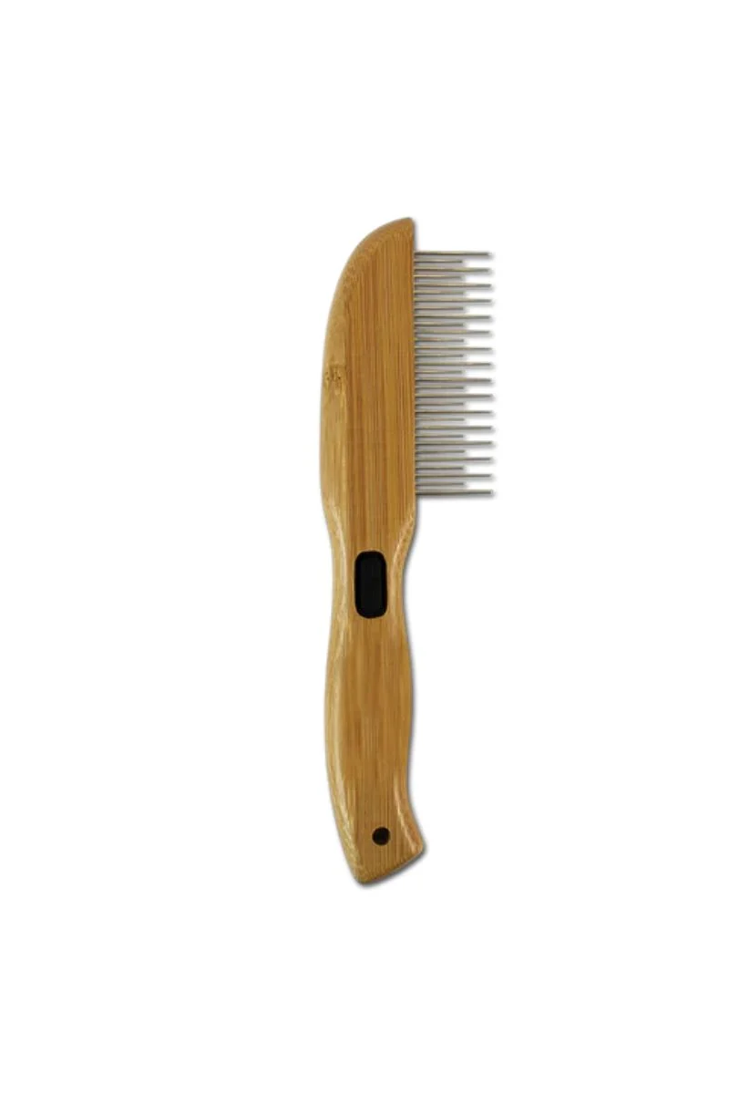 Bamboo Groom Rotating Pin Comb with 31 Rounded Pins - Image 2