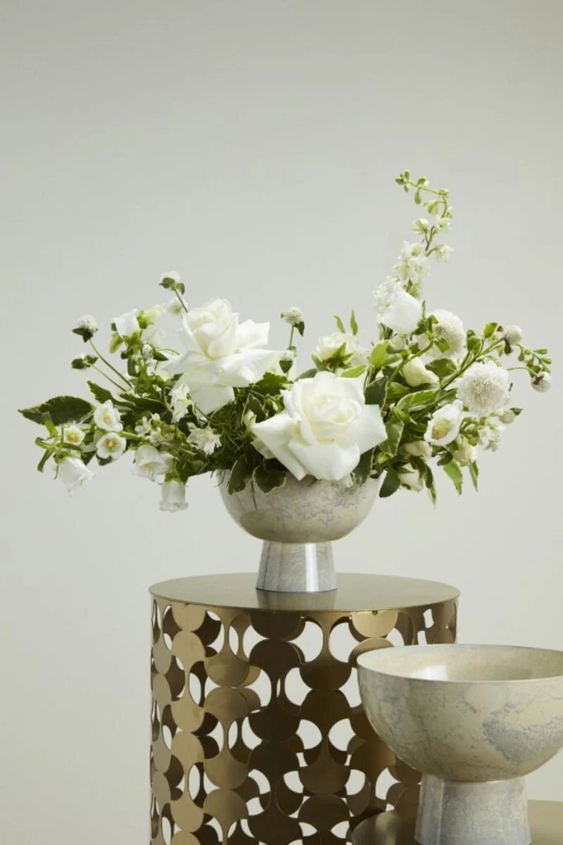 Isabella Compote 7'x5" Off White