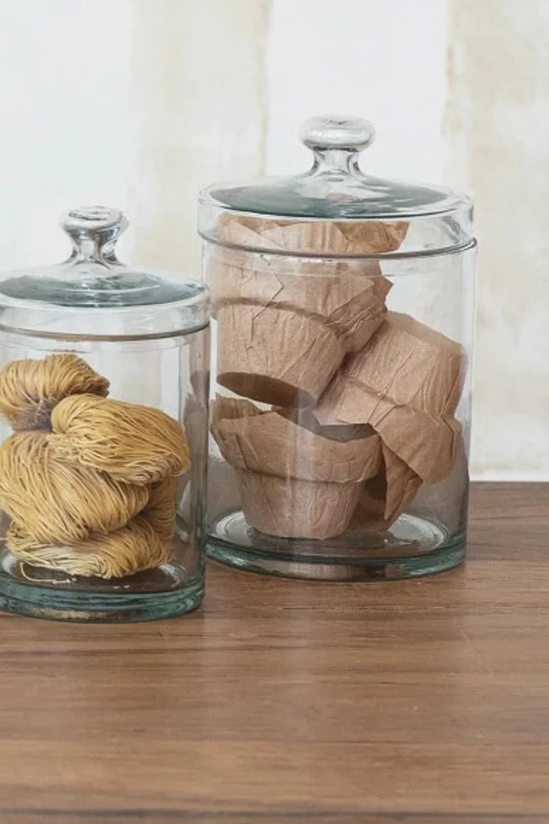 Creative Co-Op Glass Jar with Lid Clear 7 Cup