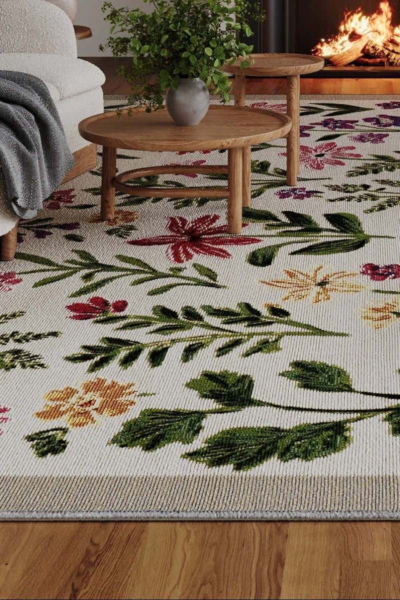 Dash & Albert Duskan Floral Indoor/Outdoor Rug 3'x5' Multicolor