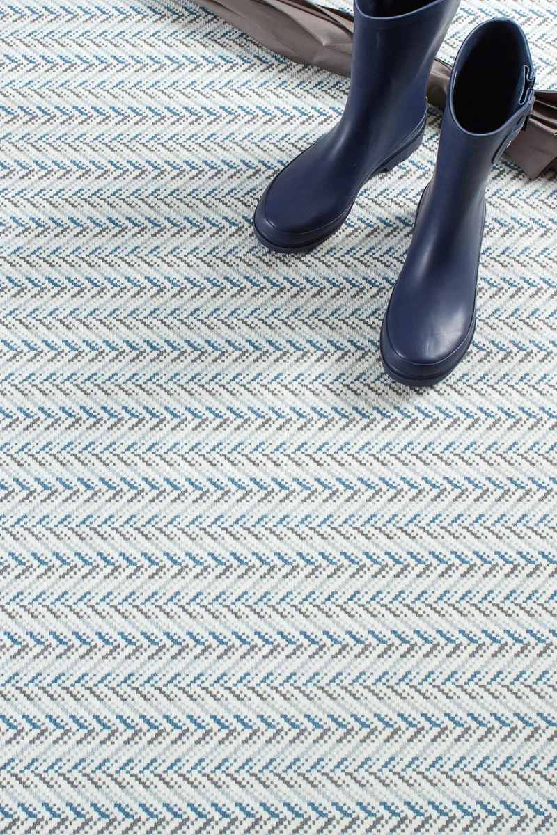 Dash & Albert Lowell Machine Washable Rug 2'x3' Blue