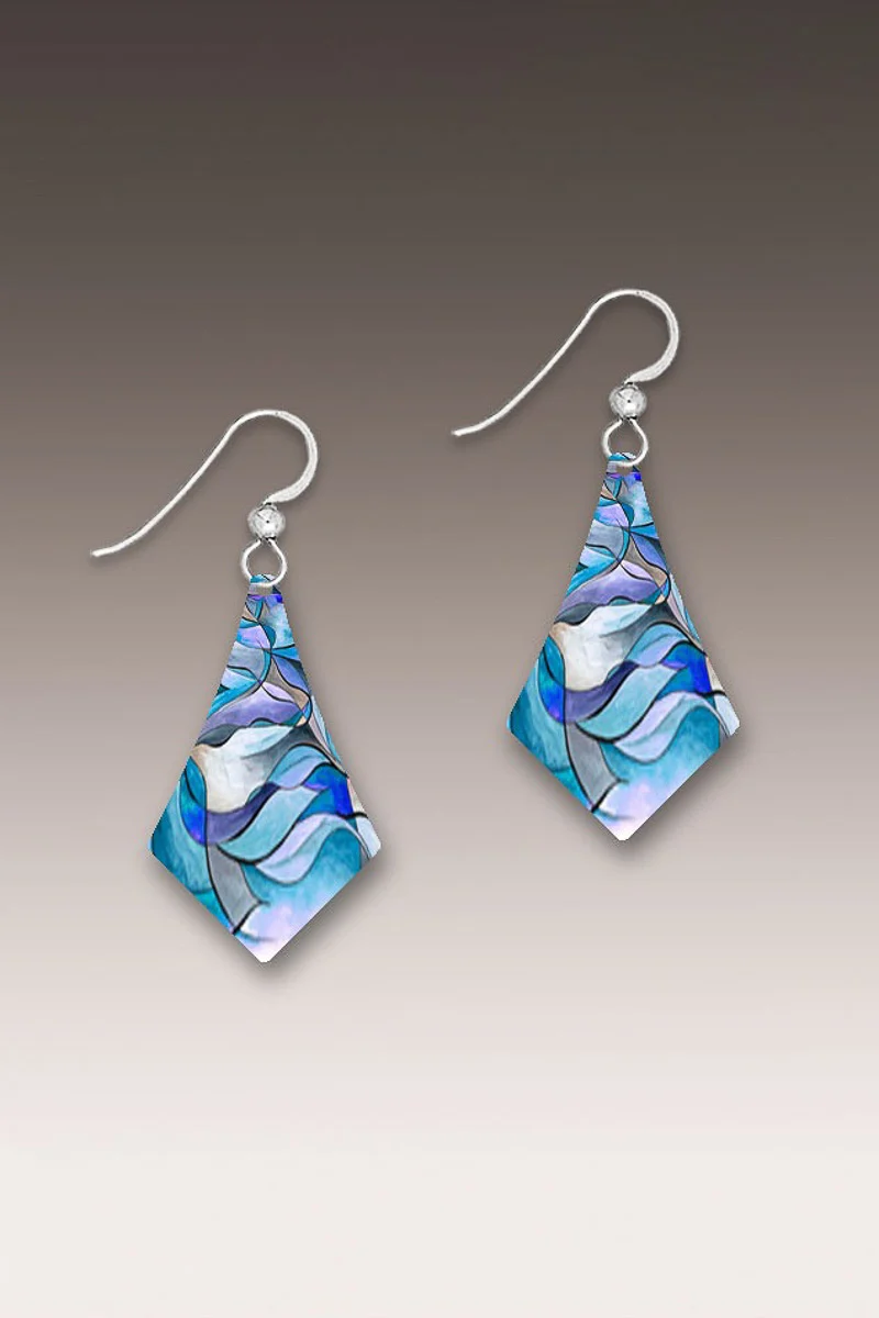 DC Designs Deep Blue Dangle Handmade Earrings