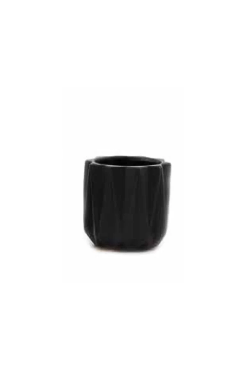 Dimensional Planter Black Matte 4.5"