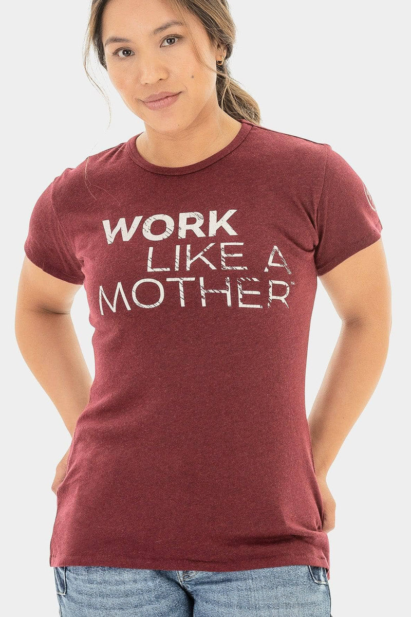 Dovetail Workwear Work Like a Mother Crew Neck Tee Elderberry Medium