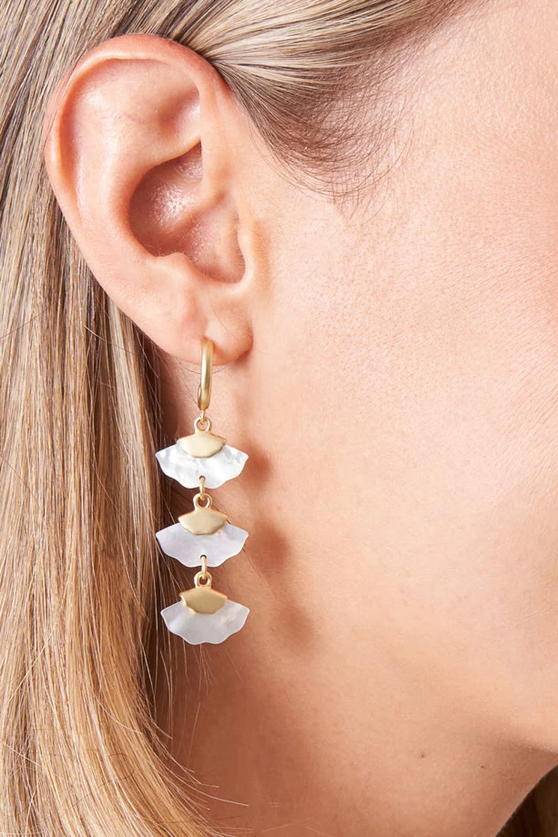 Spartina Buttercup Dangle Mother of Pearl Earrings - Image 2