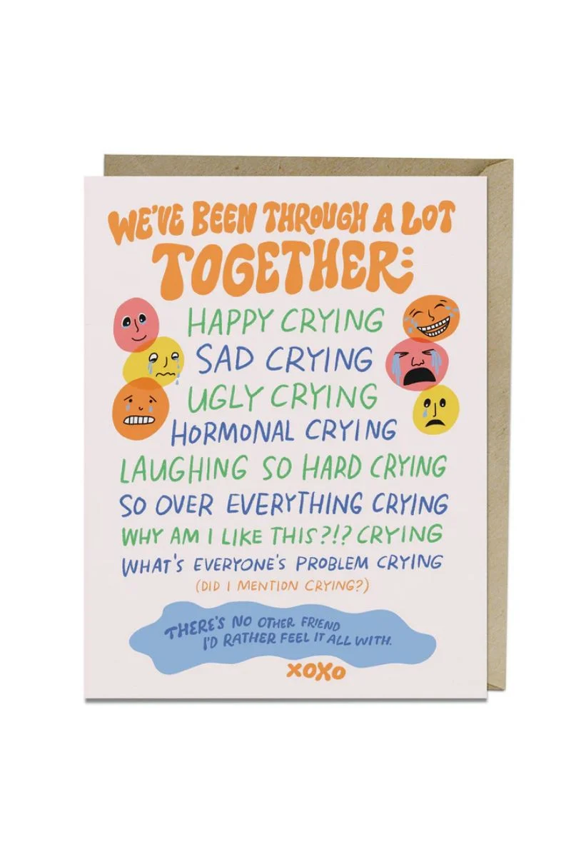Em & Friends Happy Crying Card