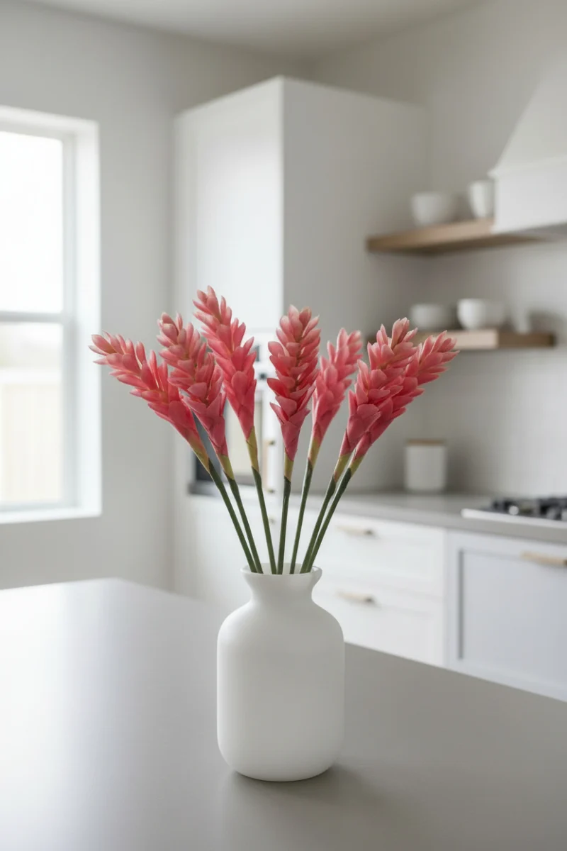 Faux Hawaiian Ginger Spray 30" Pink