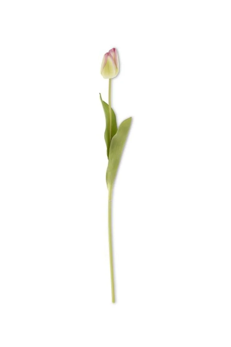 Faux Real Touch Tulip Single Stem 26.75" Green/Purple