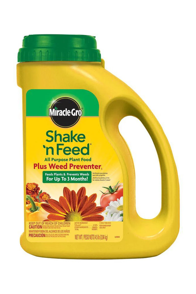 Miracle-Gro Shake 'N Feed All Purpose Plant Food & Weed Preventer 4.5 lb