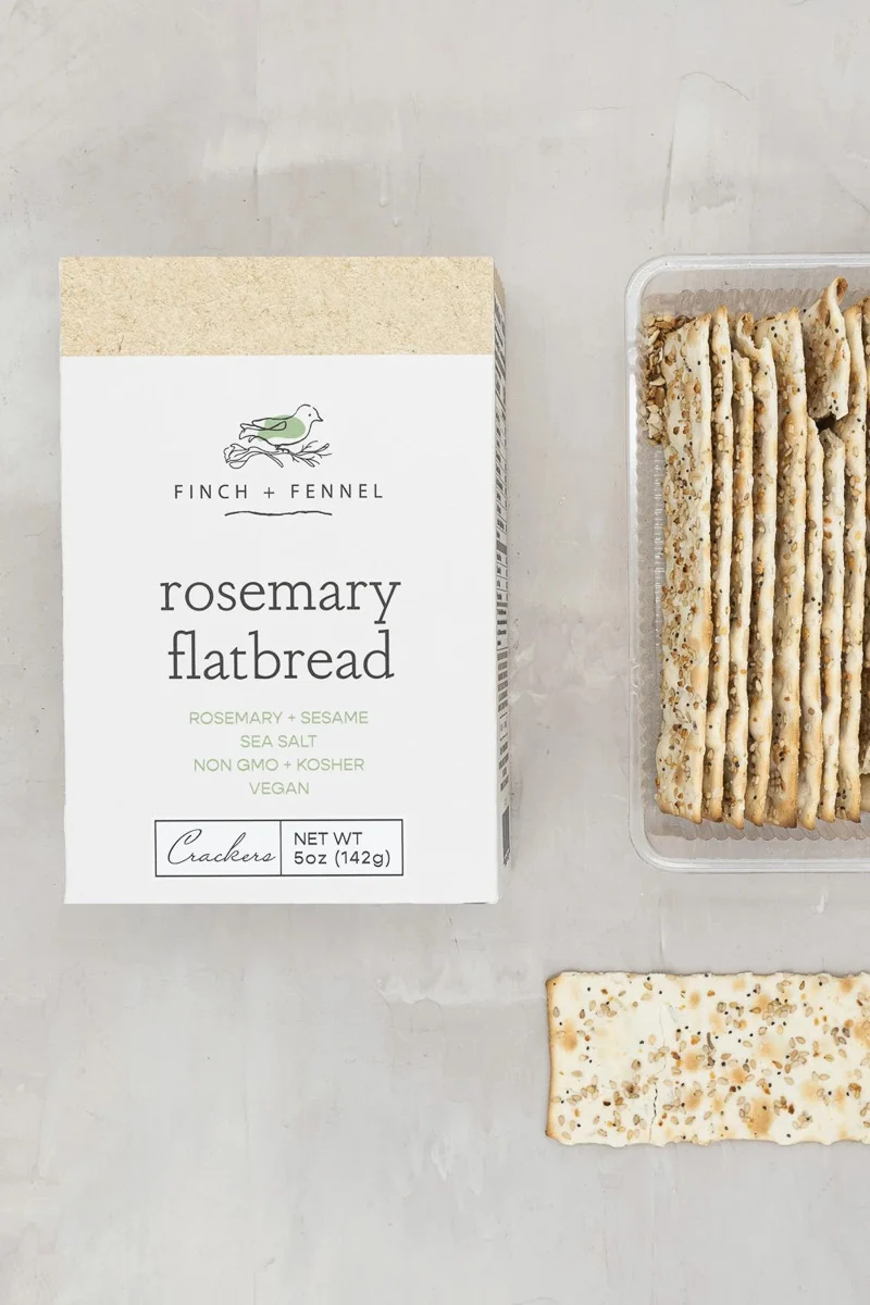 Finch + Fennel Rosemary Flatbread Crackers 5oz - Image 2