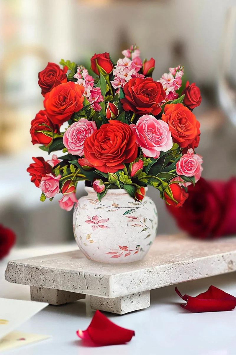 FreshCut Paper Mini Blooming Roses - Image 2