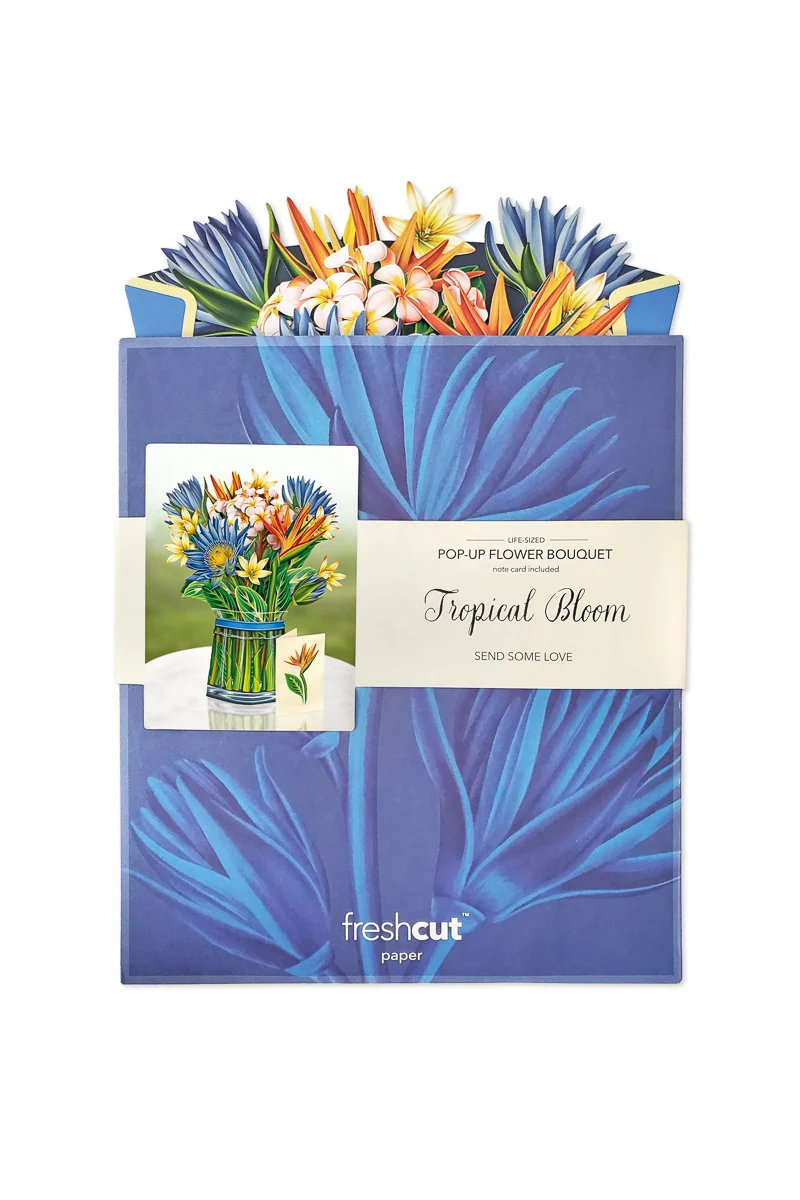 FreshCut Paper Tropical Bloom Bouquet - Image 2