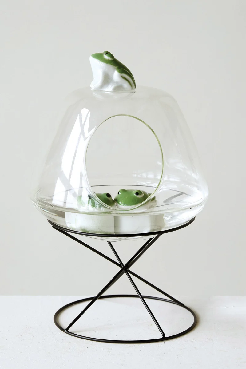 Stoneware Floating Frog