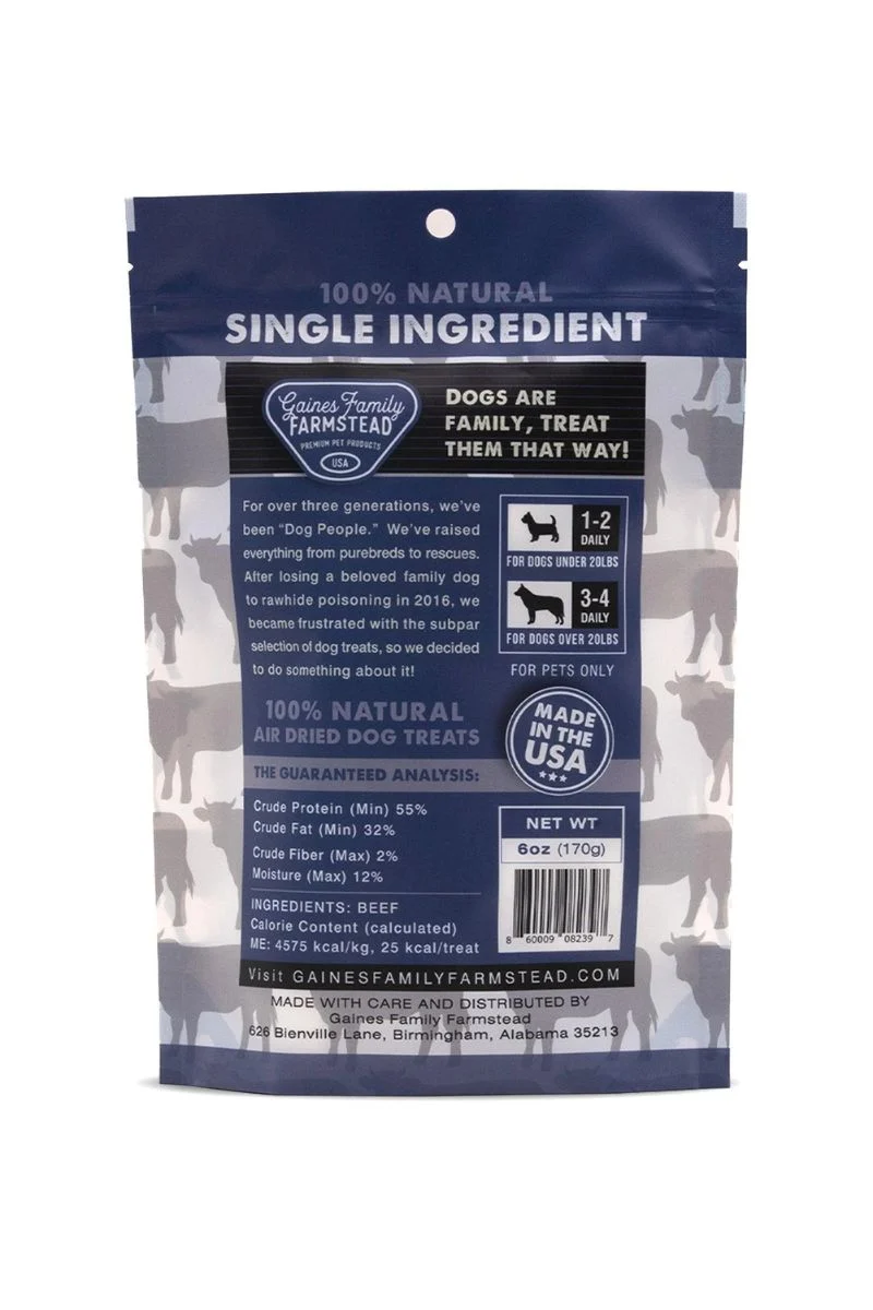Gaines Family Farmstead Dog Treats Beef Chips 6 oz - Image 2
