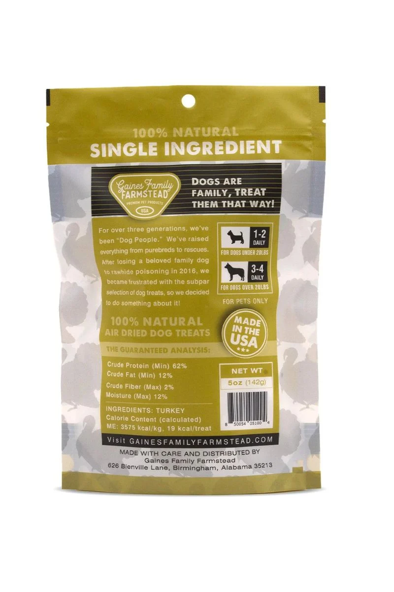 Gaines Family Farmstead Dog Treats Turkey Tendon Chips 5 oz - Image 2