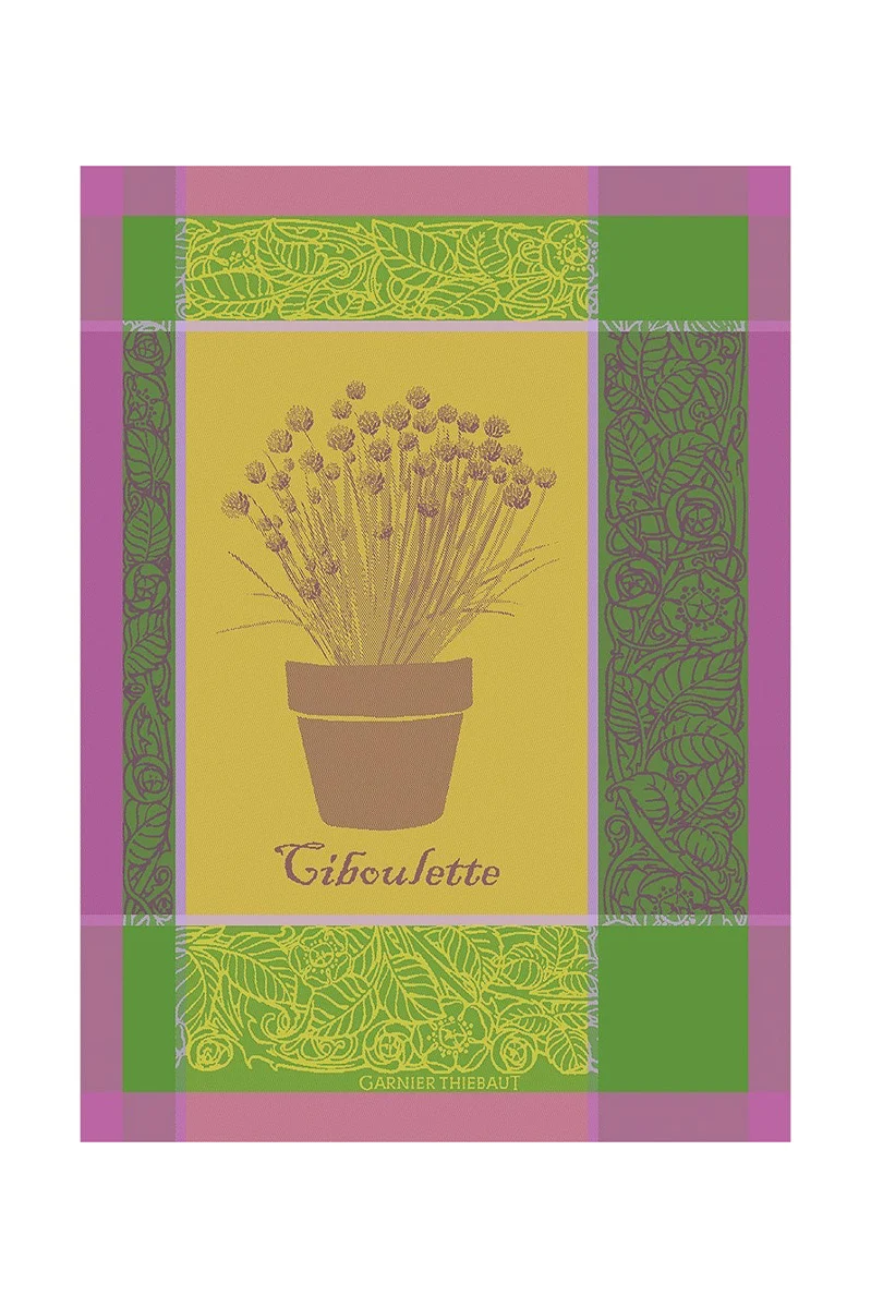 Garnier-Thiebaut Ciboulette Menthol Kitchen Towel