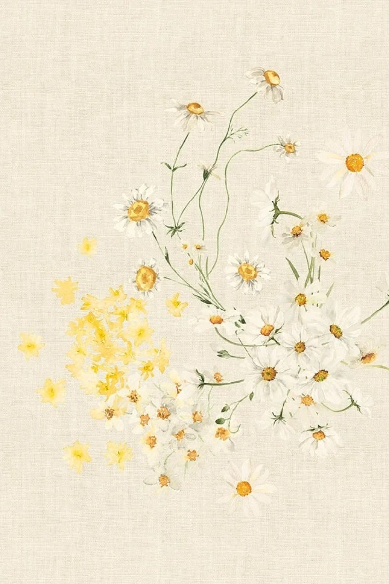Garnier-Thiebaut Daisy Napkin 18"x18" Chanvre - Image 2