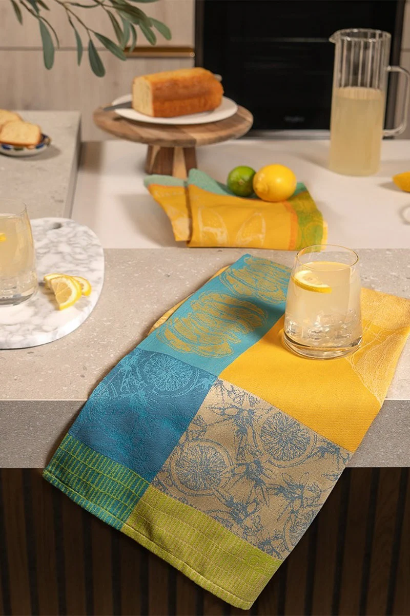 Garnier-Thiebaut Filet De Citrons Soleil Kitchen Towel