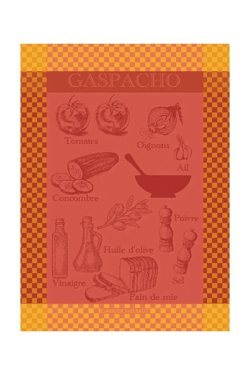 Garnier-Thiebaut Gaspacho Rosso Kitchen Towel - Image 2