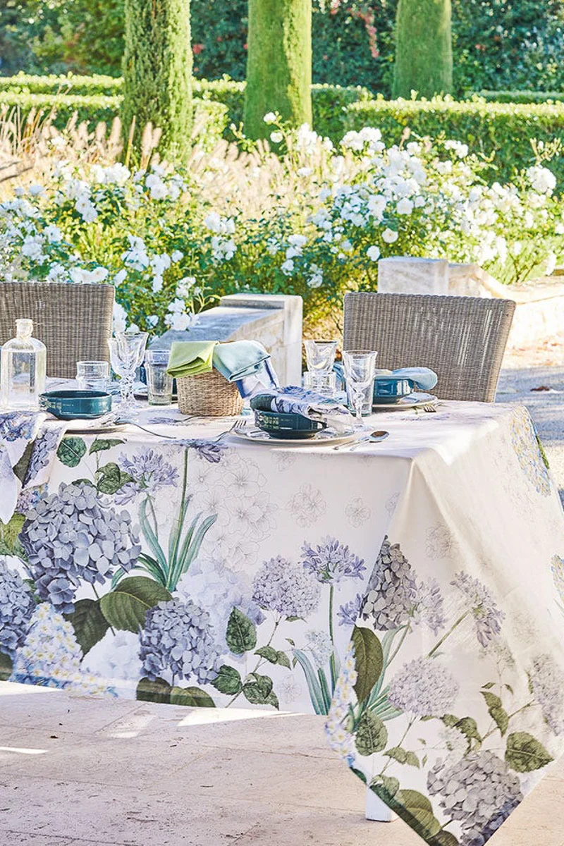 Garnier-Thiebaut Jardin De Bretagne Tablecloth Bleu - Image 2